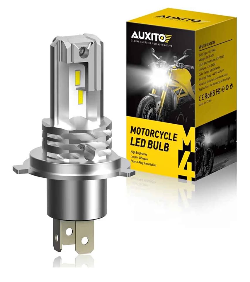 Ampoule LED H49003 Moto AUXITO M4 Neuf Motorcycle LED Headlight Bulb New