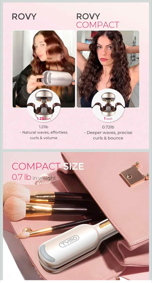TYMO Fer Onduler 25mm Beach Waves Rapide Pro Waver Deep Curler 1-inch Gold