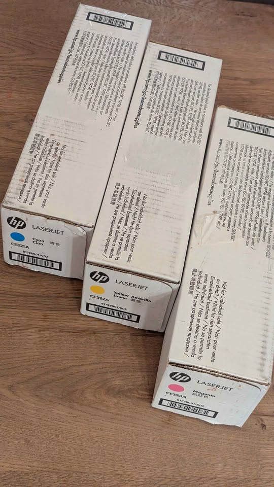 Authentic HP 128A Toner Cartouches New Cyan Magenta Yellow Original LaserJet CE321A CE322A CE323
