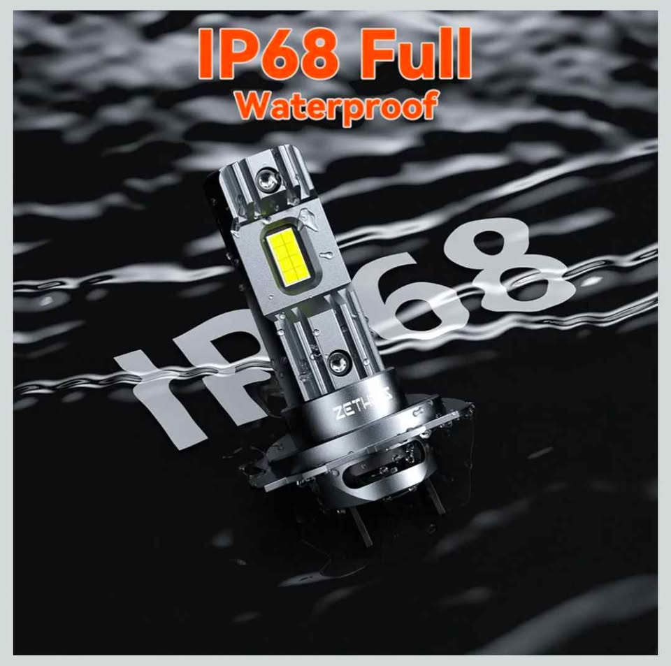 Ampoules LED H7 Zethors 22000LM 6000K — Headlight Bulbs 100W