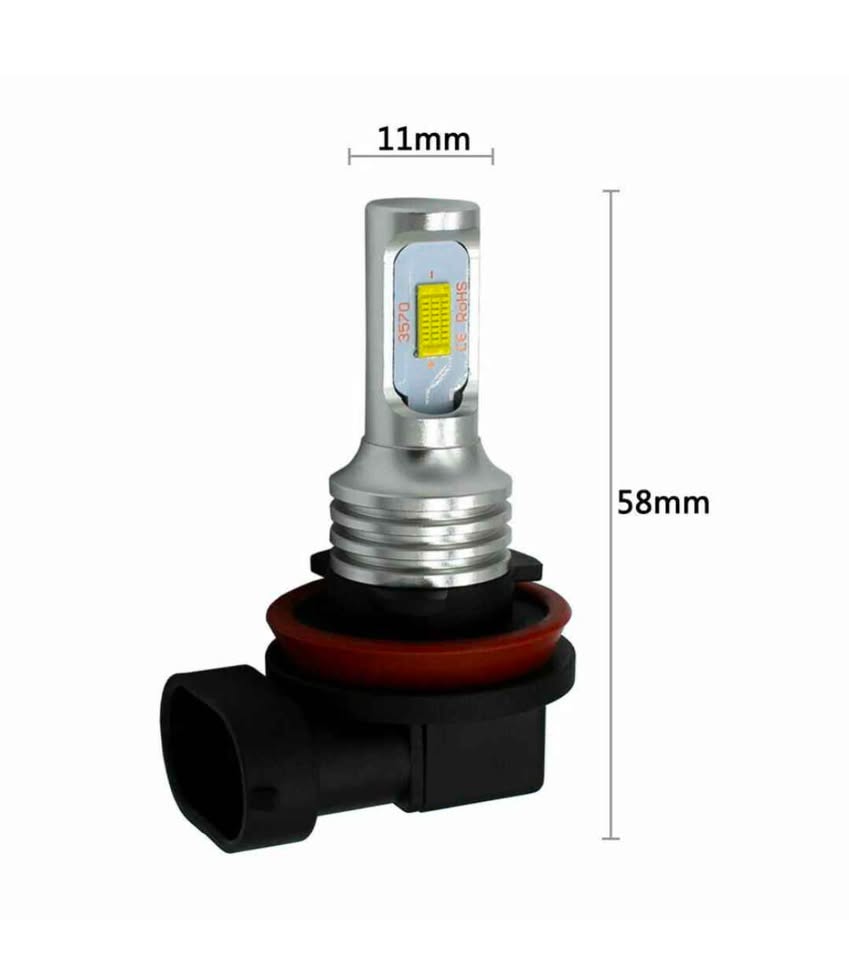 Ampoules antibrouillard LED H11 Jaune CSP 50W IP68  H11 Yellow LED Fog Light Bulbs 50W