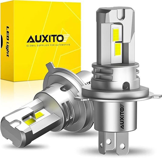 AUXITO Ampoules LED H4 9003 40000LM Bas+Haute 6500K  Headlight Bulbs Low+High Beam 50000h