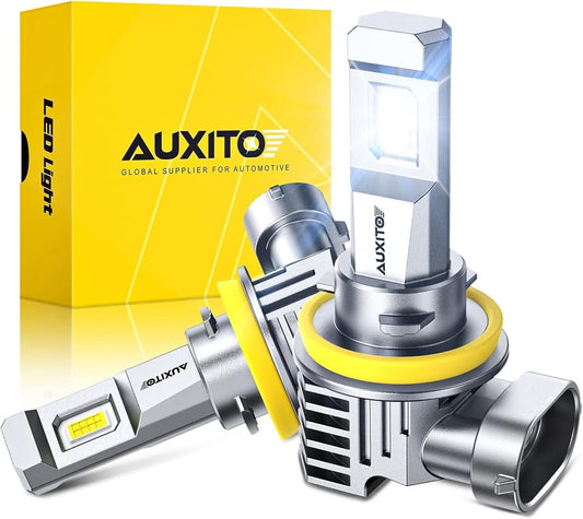 AUXITO LED Feux Croisement Brouillard Blanc Froid H11H8H9 Cool White Low Beam Fog Headlights Bulb
