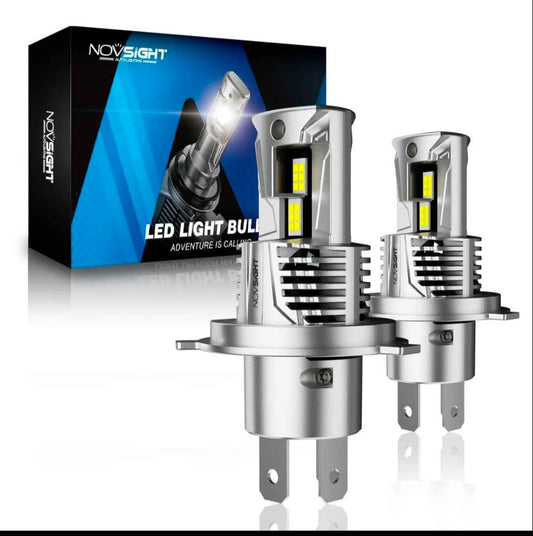 Ampoules Phares H4 9003 HB2 LED 100W 22 000lm NOVSIGHT N62 Ultra  Headlight Bulbs Fanless