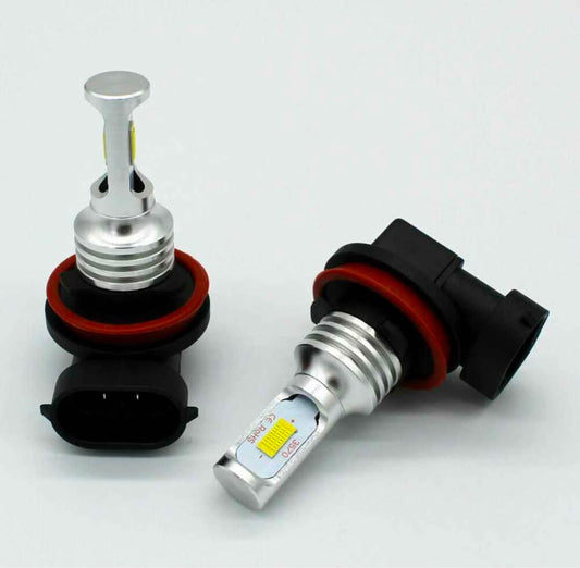 Ampoules antibrouillard LED H11 Jaune CSP 50W IP68  H11 Yellow LED Fog Light Bulbs 50W