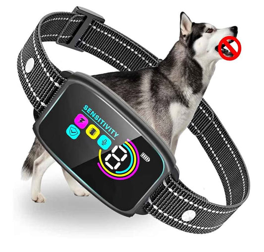 Collier Anti-Aboiement Chien 8–120 lbs  Smart AI Bark Collar All Breeds IPX7 Training