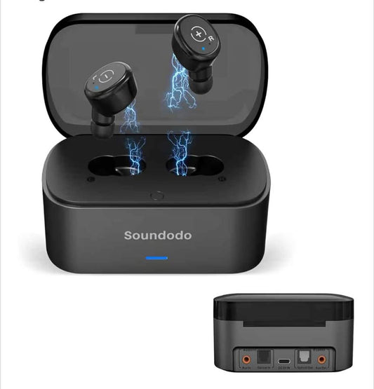 Écouteurs sans fil TV Soundodo E3Pro+transmetteur  TWS Wireless Earbuds for TV 2.4GHz Not Bluetooth