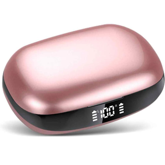 Écouteurs sans fil rose élégant autonomie longue premium  Elegant pink earbuds LED extended battery