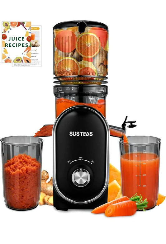 Extracteur à mastication lente SUSTEAS 300W Cold Press 5.3 large ouverture 1.5L juicer