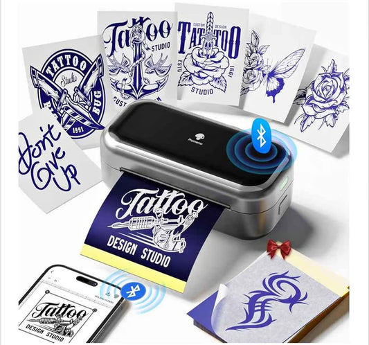 Imprimante stencil tatouage Phomemo Bluetooth thermique portable iOS Android Mini Printer thermal