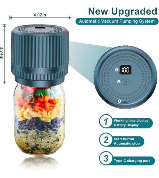Scelleur à vide électrique mason jar UNERVER M12  Smart Electric Vacuum Jar Sealer