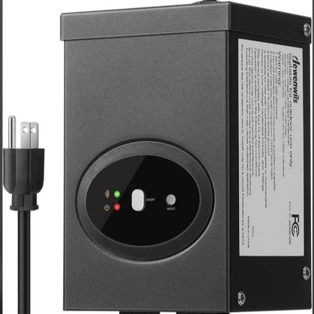 Wi-Fi & Commande Vocale  Transformateur Paysager Intelligent DEWENWILS 120W HOSL03B2 – Smart Landscape Transformer – Wi-Fi & Voice Control 🌿✨