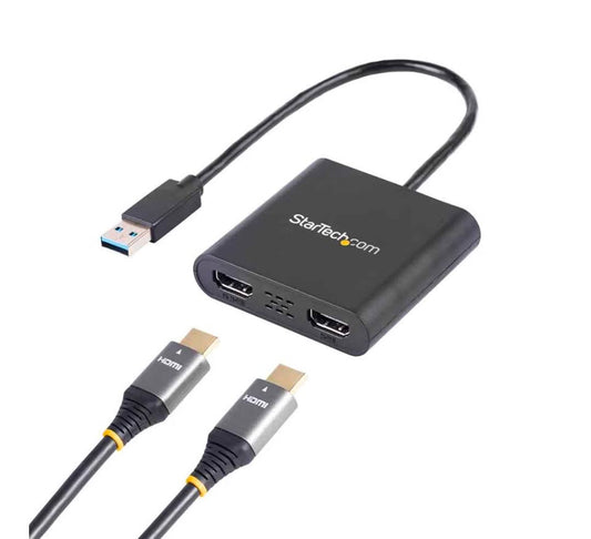 StarTech USB 3.0 to Dual HDMI Adapter 4K Dual Monitor Windows PC Laptop écran double DisplayLink