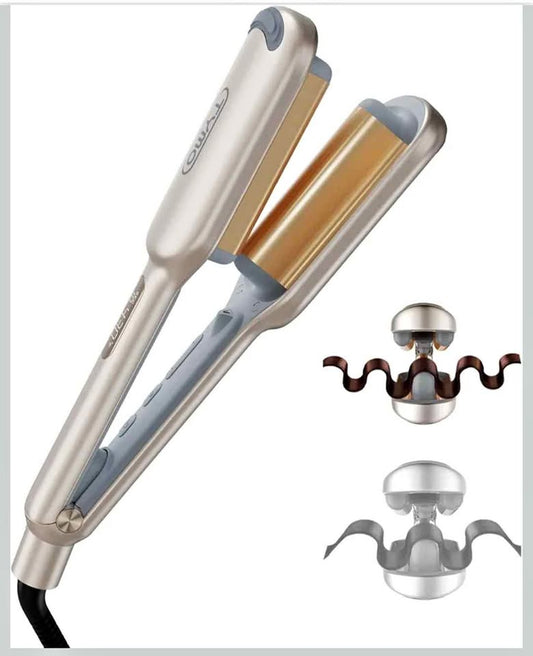 TYMO Fer Onduler 25mm Beach Waves Rapide Pro Waver Deep Curler 1-inch Gold