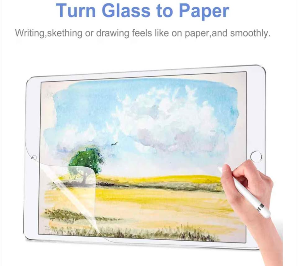Verre Paperfeel iPad Pro 12.9″ 𝗲́𝗰𝗿𝗶𝘁𝘂𝗿𝗲 + 𝗽𝗿𝗼𝘁𝗲𝗰 écran anti-traces HD tempered glass